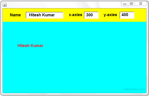 textevent example