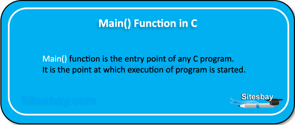 main function in c
