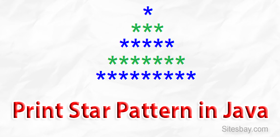 print star pattern in java
